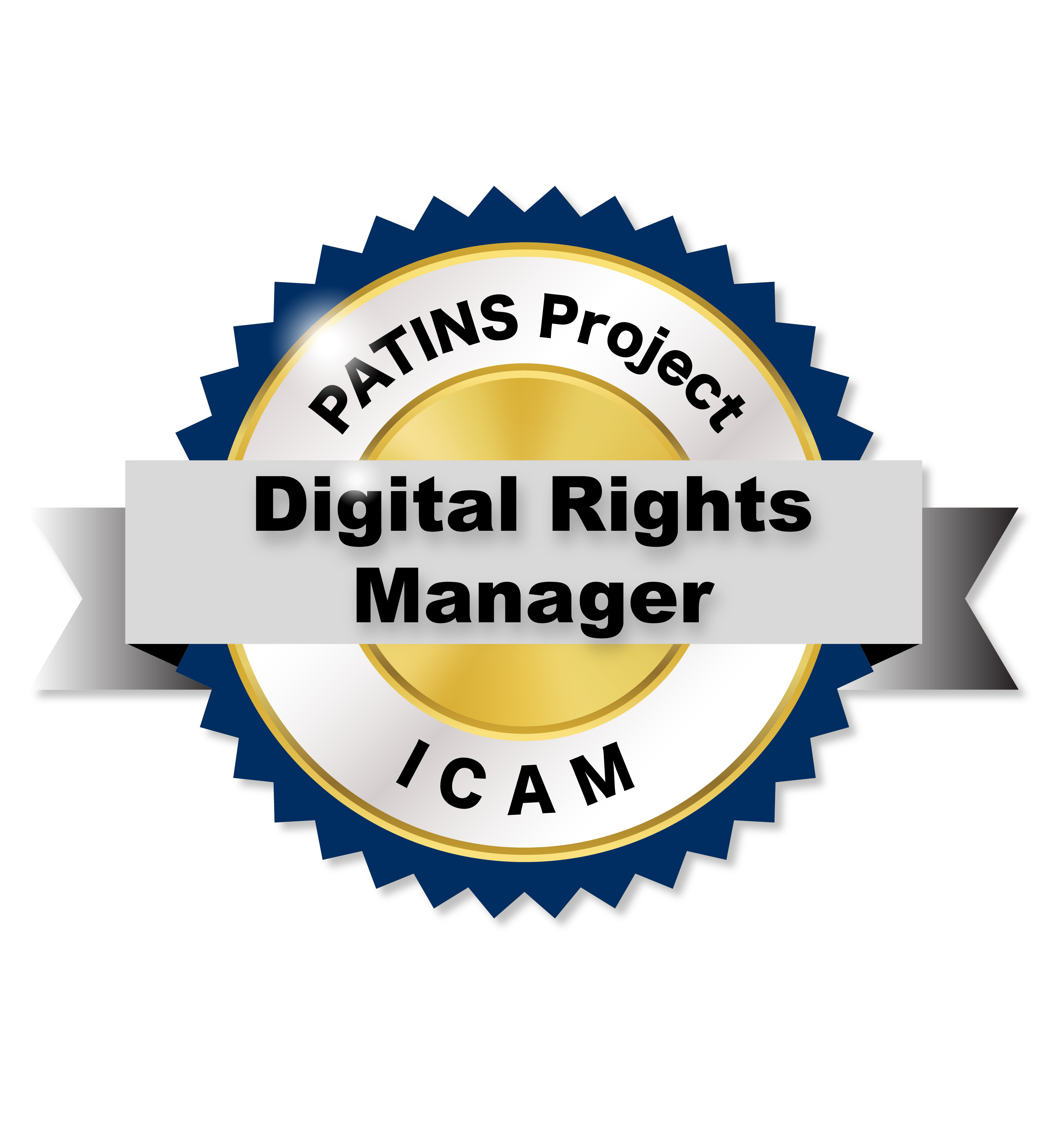 PATINS Project/ICAM Digital Rights Manager Badge for email