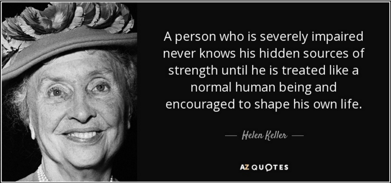 Helen Keller quote, 