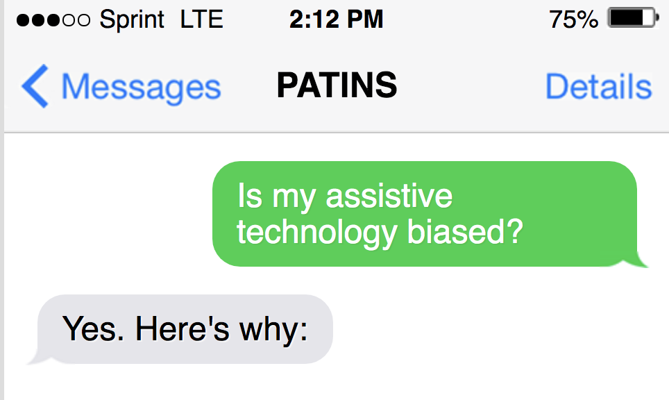 Is my assistive technology biased?